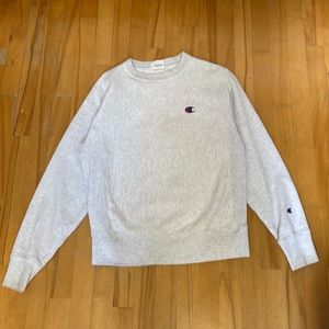 Champion light grey crew neck. Size small